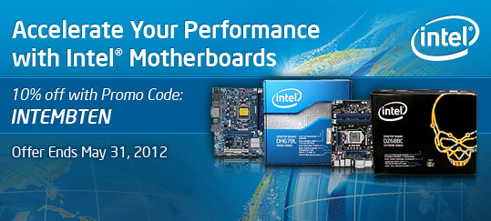10% off Intel Motherboards with promo code