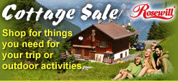 Cottage Sale! - Shop for things you need for your trip or outdoor activities