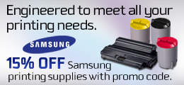 15% off Samsung printing supplies with promo code
