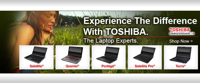 Experience the different with TOSHIBA, shop now